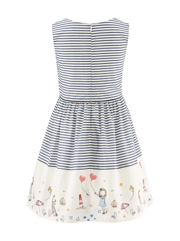 happy girls by Eisend Kleid in Creme/ Dunkelblau