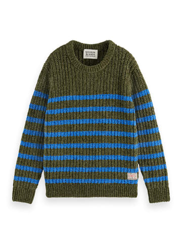 Scotch & Soda Sweter w kolorze oliwkowo-niebieskim