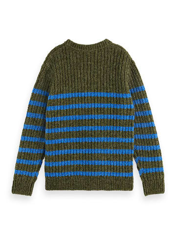 Scotch & Soda Sweter w kolorze oliwkowo-niebieskim