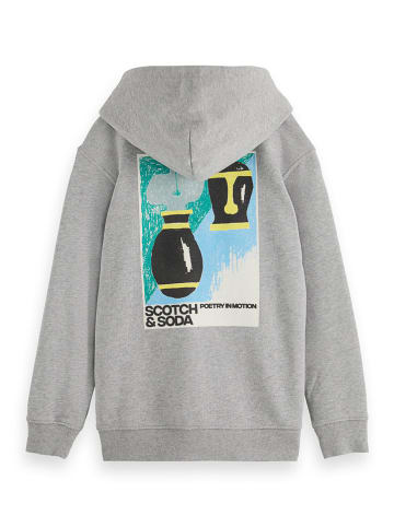 Scotch & Soda Sweatjacke in Grau/ Bunt