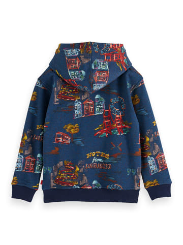 Scotch & Soda Hoodie in Dunkelblau/ Bunt