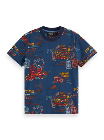 Scotch & Soda Shirt in Dunkelblau/ Bunt