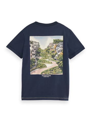 Scotch & Soda Koszulka w kolorze granatowo-zielonym