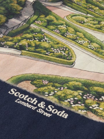 Scotch & Soda Koszulka w kolorze granatowo-zielonym
