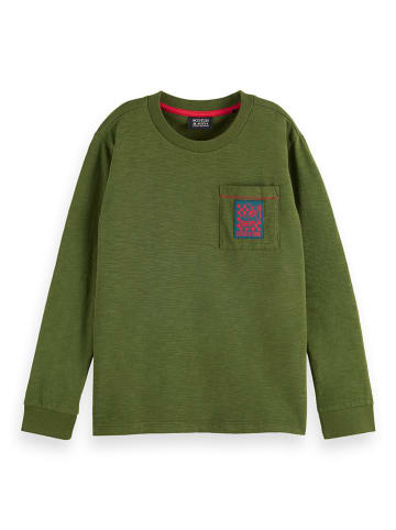 Scotch & Soda Longsleeve in Khaki/ Koralle