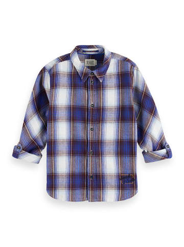 Scotch & Soda Hemd in Braun/ Blau/ Weiß