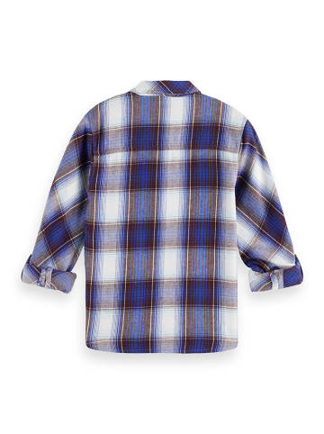 Scotch & Soda Hemd in Braun/ Blau/ Weiß