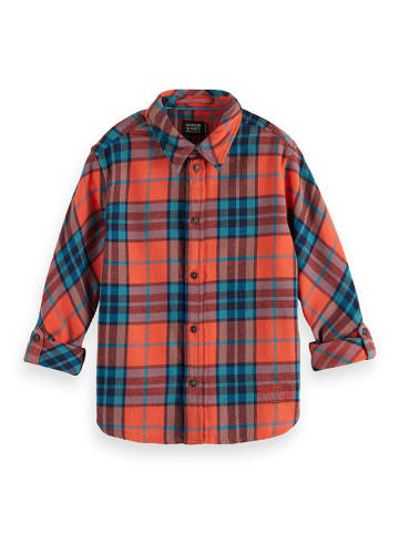 Scotch & Soda Hemd in Orange/ Blau