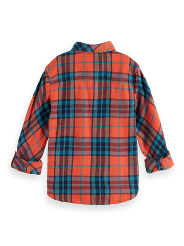 Scotch & Soda Hemd in Orange/ Blau