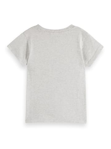 Scotch & Soda Koszulka w kolorze szarym ze wzorem