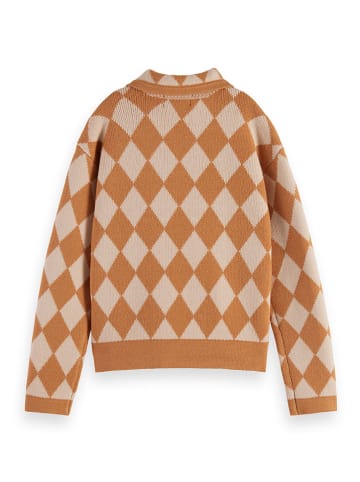 Scotch & Soda Sweter w kolorze kremowo-pomarańczowym