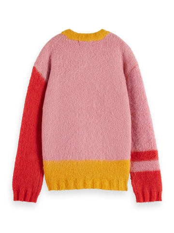 Scotch & Soda Sweter w kolorze jasnoróżowym ze wzorem