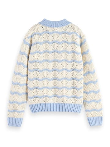 Scotch & Soda Pullover in Hellblau/ Creme