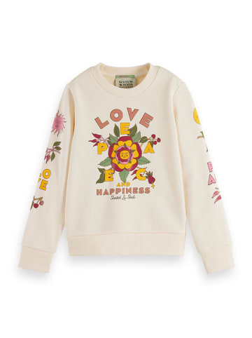 Scotch & Soda Sweatshirt in Creme/ Bunt