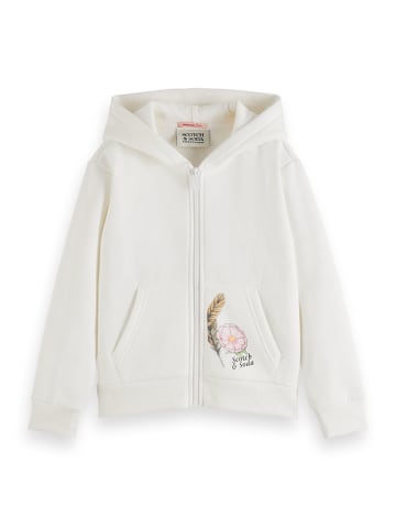 Scotch & Soda Sweatjacke in Weiß/ Bunt