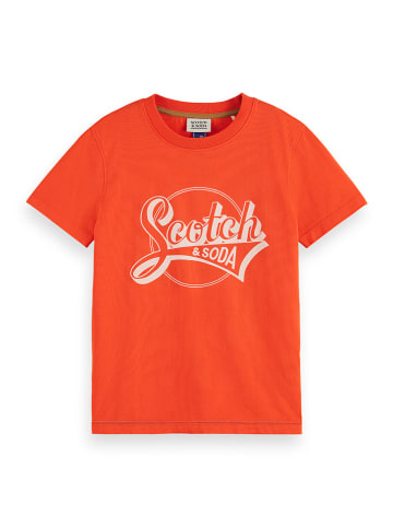 Scotch & Soda Koszulka w kolorze pomarańczowym