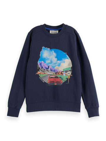 Scotch & Soda Sweatshirt in Dunkelblau/ Bunt
