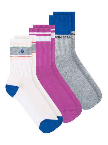 Scotch & Soda 3er-Set: Socken in Bunt