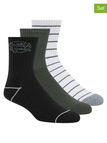 Scotch & Soda 3er-Set: Socken in Schwarz/ Weiß/ Grün