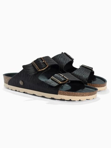 BACKSUN Pantoletten "Bali" in Schwarz