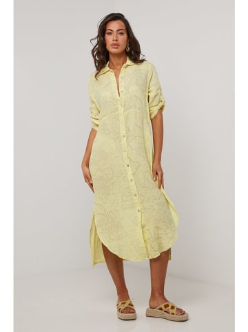 Le Monde du Lin Leinen-Kleid in Gelb