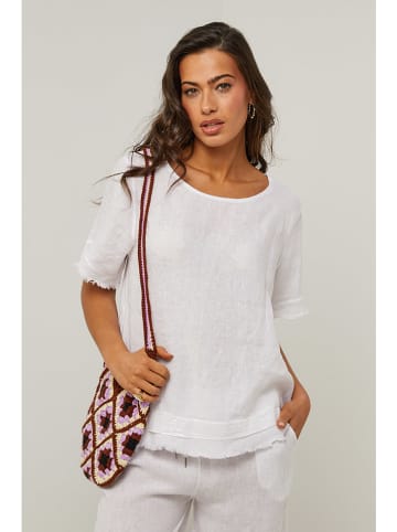 Le Monde du Lin Linnen blouse wit