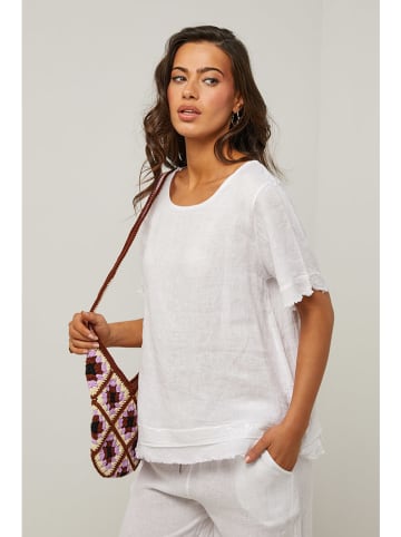 Le Monde du Lin Linnen blouse wit