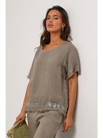 Le Monde du Lin Linnen blouse beige