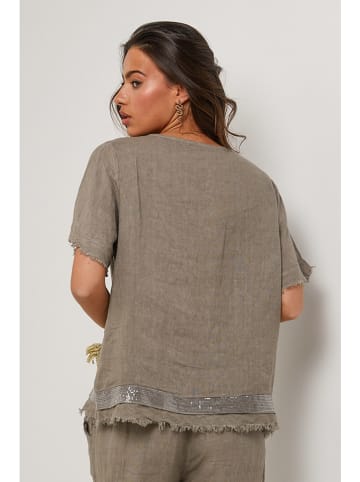Le Monde du Lin Linnen blouse beige