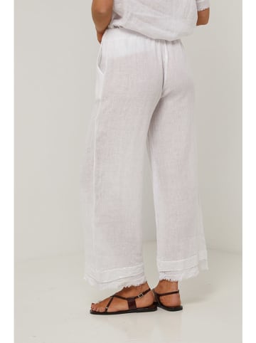 Le Monde du Lin Linnen broek wit