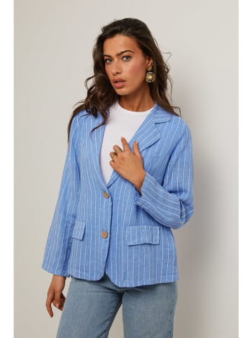 Le Monde du Lin Leinen-Blazer in Hellblau