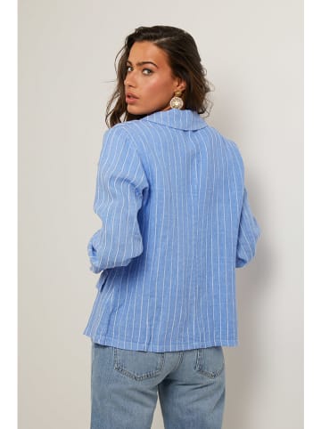 Le Monde du Lin Leinen-Blazer in Hellblau