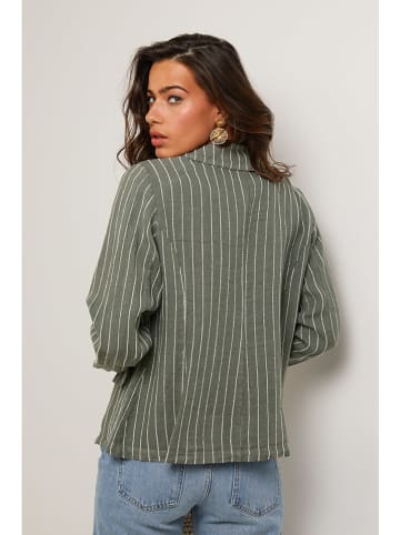 Le Monde du Lin Leinen-Blazer in Khaki