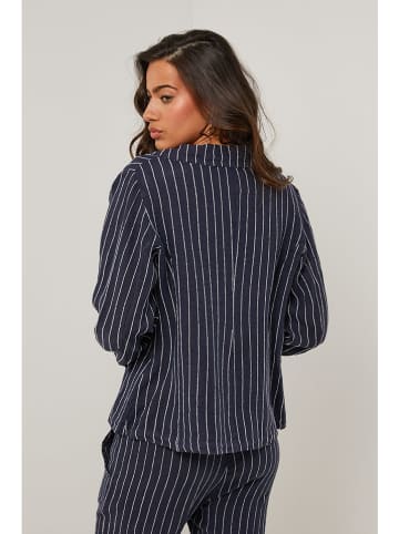 Le Monde du Lin Leinen-Blazer in Dunkelblau