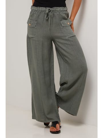 Le Monde du Lin Leinen-Hose in Khaki
