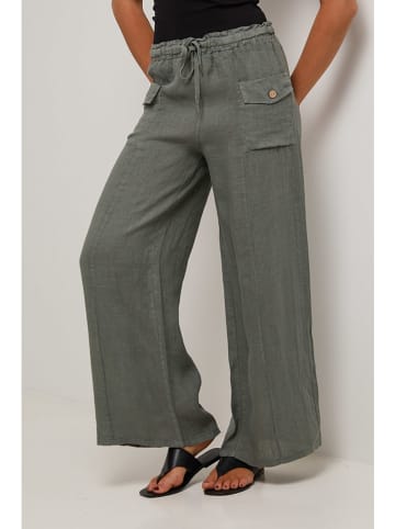 Le Monde du Lin Leinen-Hose in Khaki
