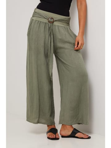 Le Monde du Lin Leinen-Hose in Khaki