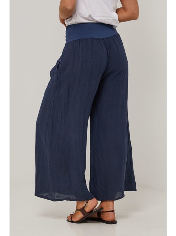 Le Monde du Lin Leinen-Hose in Dunkelblau