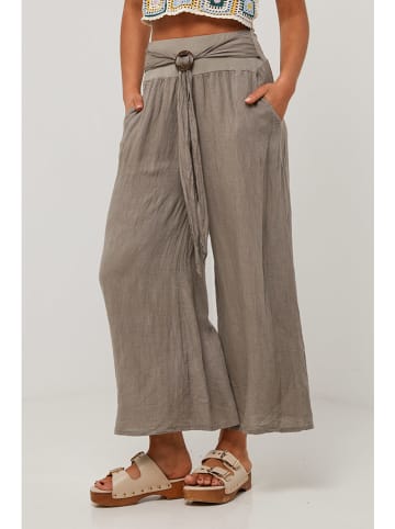 Le Monde du Lin Leinen-Hose in Beige