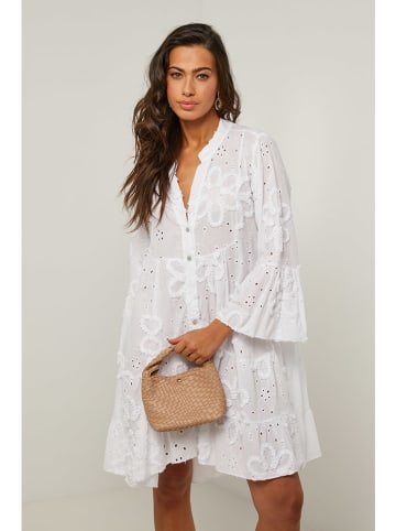 Le Monde du Lin Kleid in Weiß