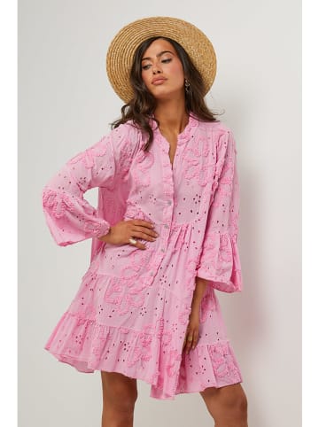 Le Monde du Lin Kleid in Rosa