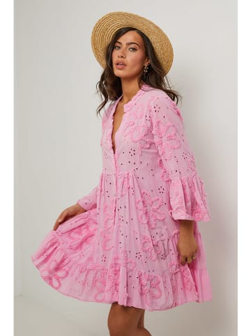 Le Monde du Lin Kleid in Rosa