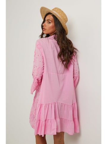 Le Monde du Lin Kleid in Rosa