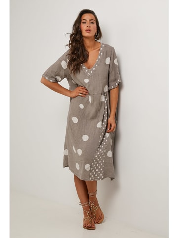 Le Monde du Lin Linnen jurk beige