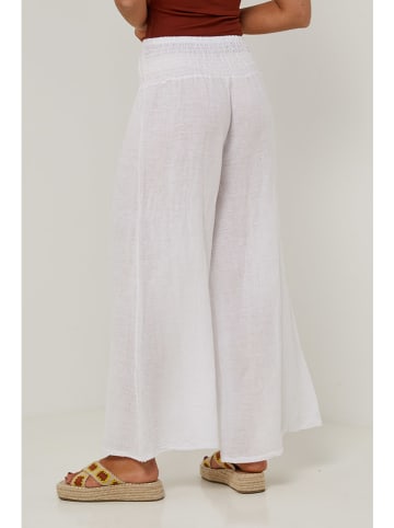 Le Monde du Lin Linnen broek wit