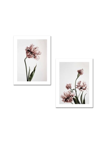 ABERTO DESIGN Druki artystyczne (2 szt.) w ramce - 30 x 40 cm