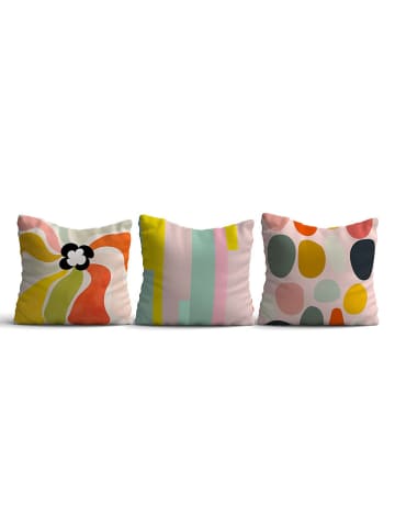 ABERTO DESIGN 3-delige set: kussenhoezen meerkleurig