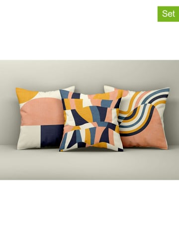 ABERTO DESIGN 3er-Set: Kissenhüllen in Bunt
