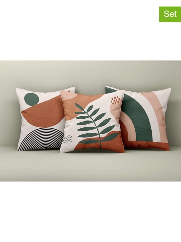 ABERTO DESIGN 3er-Set: Kissenhüllen in Bunt