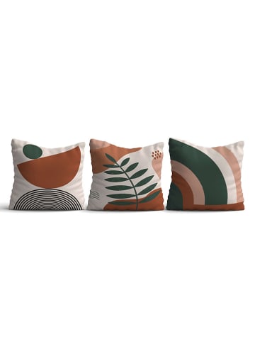 ABERTO DESIGN 3er-Set: Kissenhüllen in Bunt
